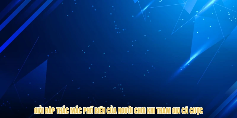 Giải đáp thắc mắc phổ biến của người chơi khi tham gia cá cược