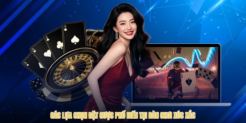 Các lựa chọn đặt cược phổ biến tại bàn chơi xúc xắc